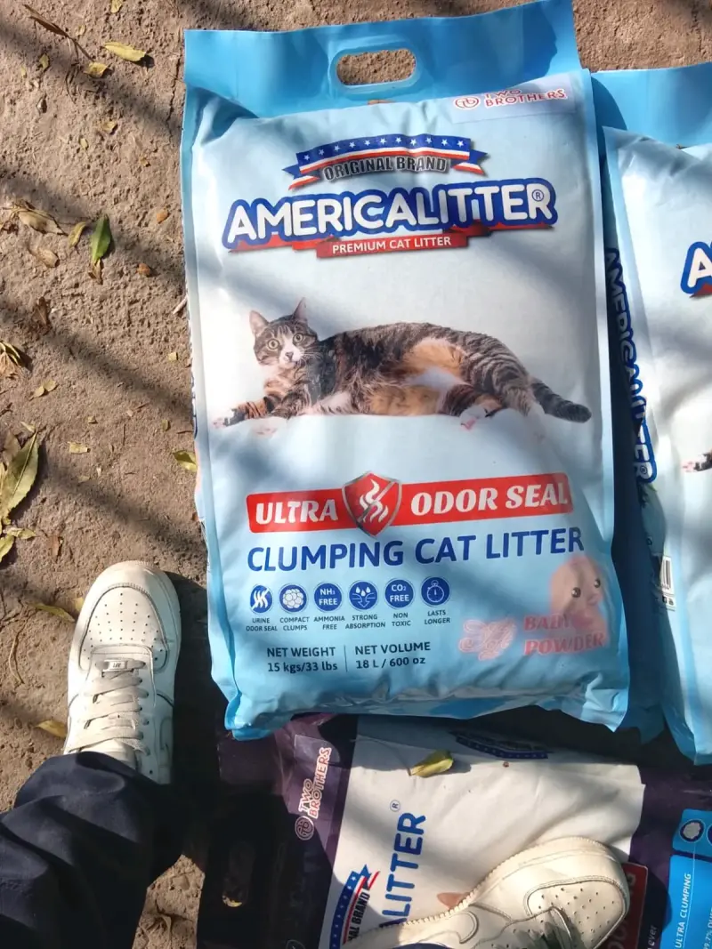 Arena para gatos America Litter 15 kg - 4