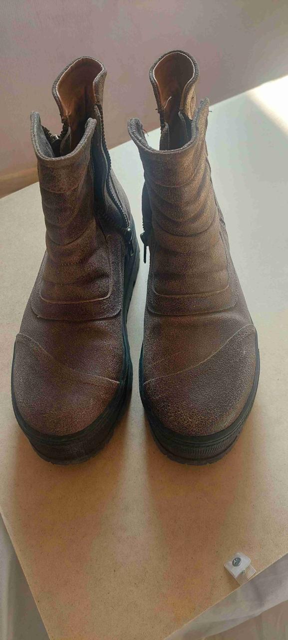 Botas de cuero marrón - 1