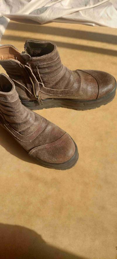 Botas de cuero marrón - miniatura 5