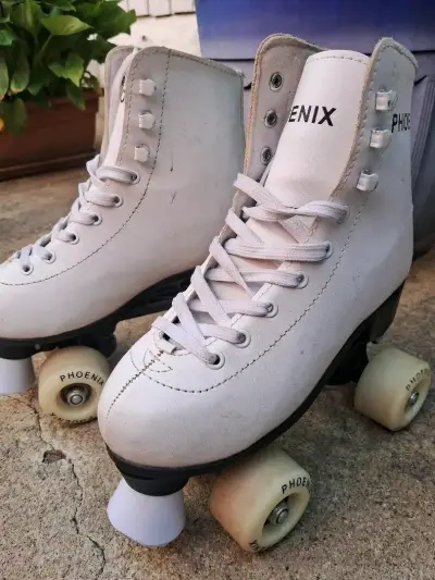 Patines de 4 ruedas Phoenix blancos n°35 - miniatura 2