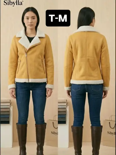 Chaqueta mostaza con borrego - miniatura 1
