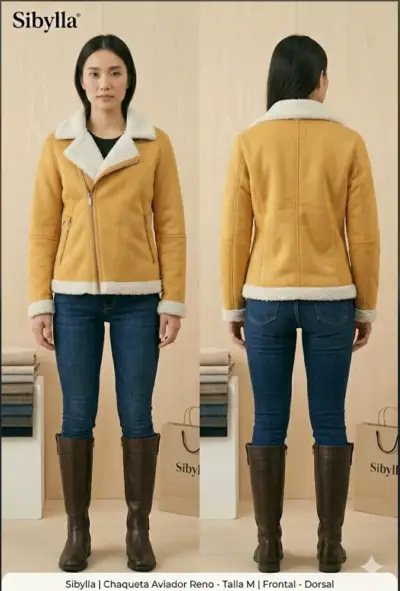 Chaqueta mostaza con borrego - miniatura 2