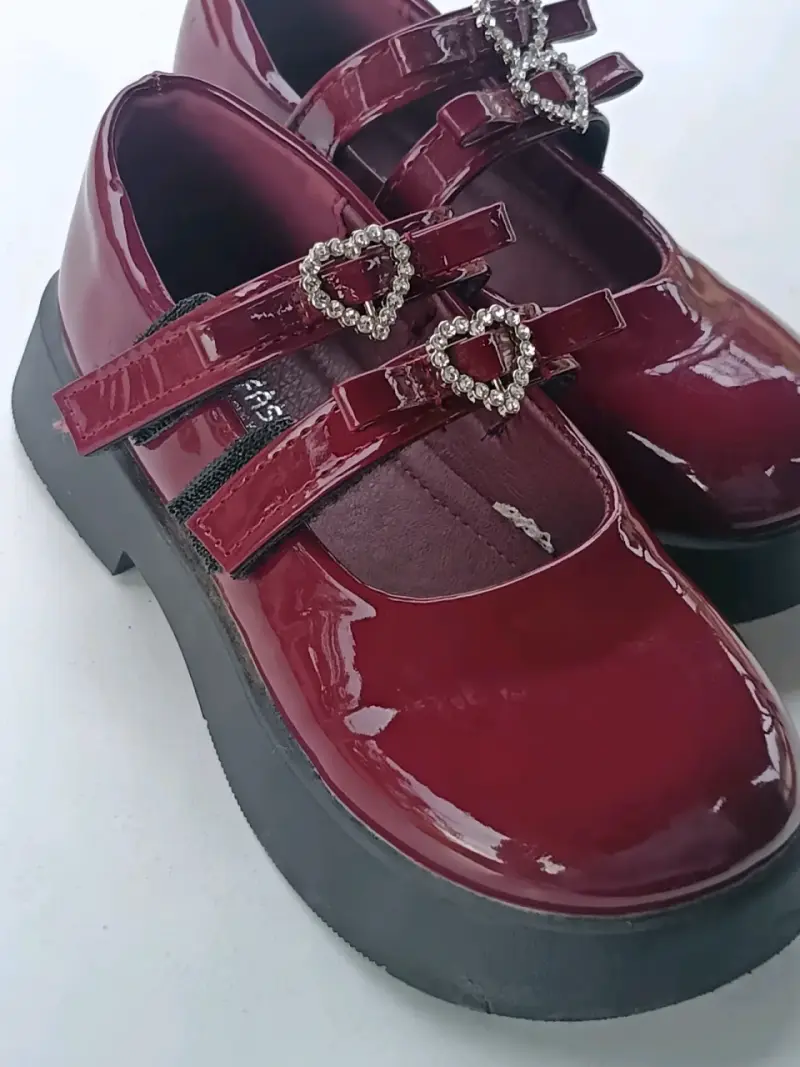 Zapatos charol burdeos niña - 4