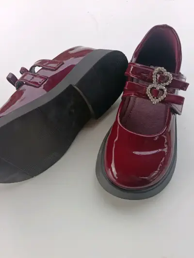 Zapatos charol burdeos niña - miniatura 5