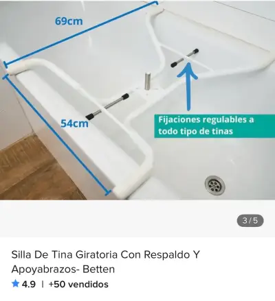 Silla giratoria para baño - miniatura 3