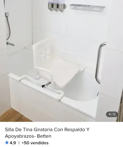Silla giratoria para baño - miniatura 4