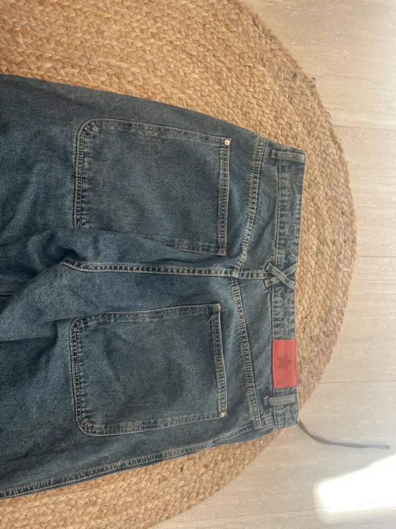 Jeans anchos azul oscuro ropero Paula - 4