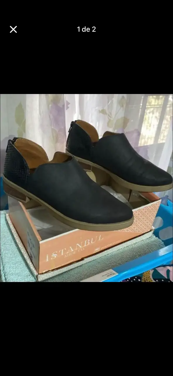 Zapatos negros de cuero - 1