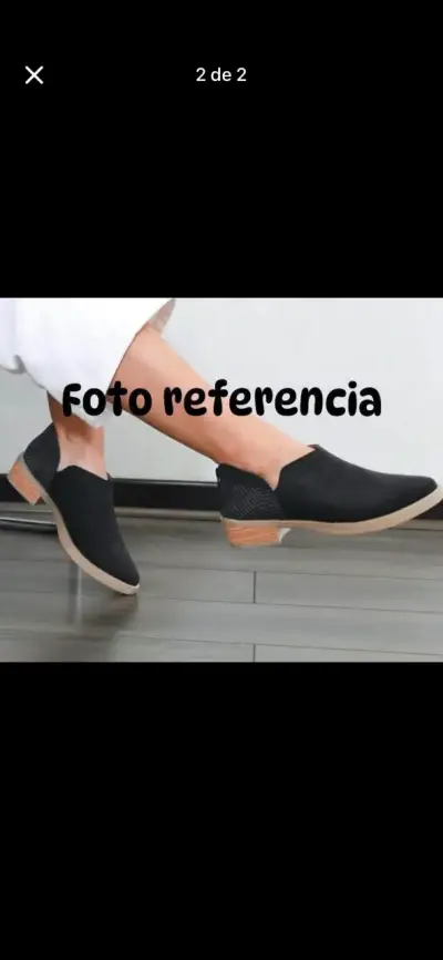 Zapatos negros de cuero - miniatura 2