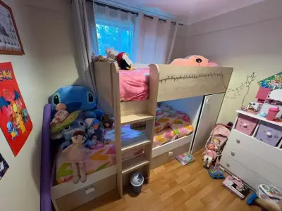 Camarote infantil de madera - miniatura 1