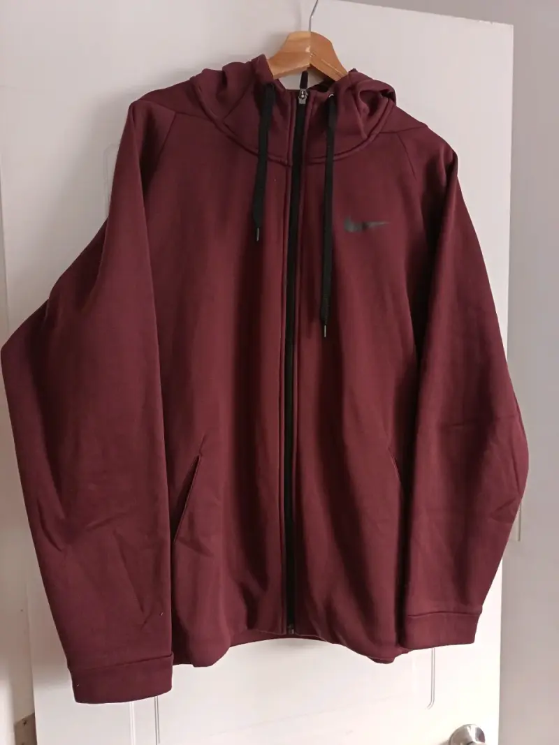 Polerón burdeo Nike Dri-FIT Therma Men's Full-Zip - 1
