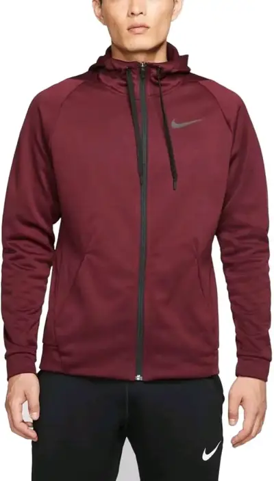 Polerón burdeo Nike Dri-FIT Therma Men's Full-Zip - miniatura 4