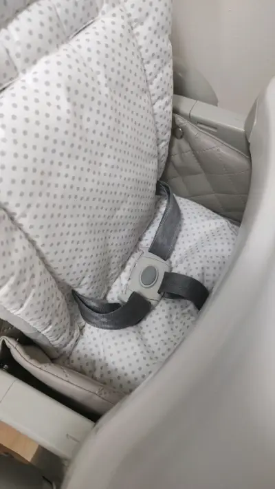 Silla de comer para bebé gris - miniatura 3