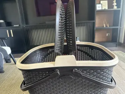 Cesta de plástico con tapa - miniatura 3