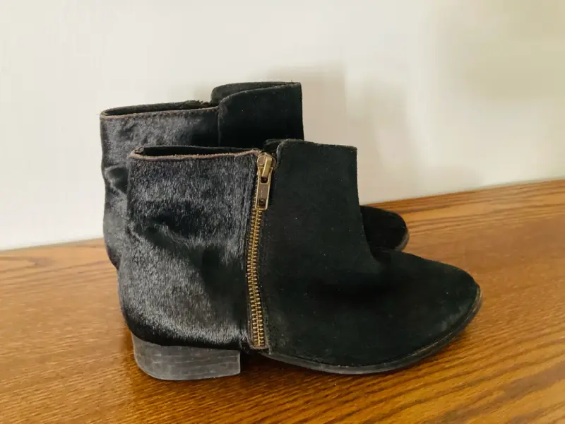 Botines negros con cremallera - 2