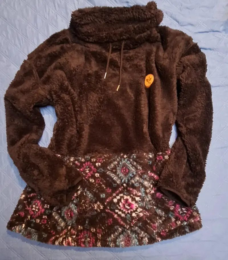 Poleron peludo talla M