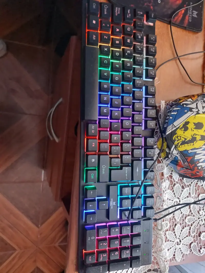 Teclado mecánico USB negro - 2
