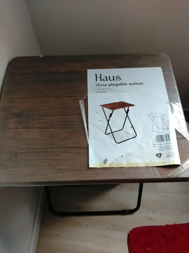 Mesa plegable Haus walnut - 1