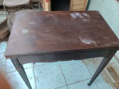 Mesa de madera vintage - miniatura 3