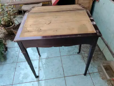 Mesa de madera vintage - miniatura 5