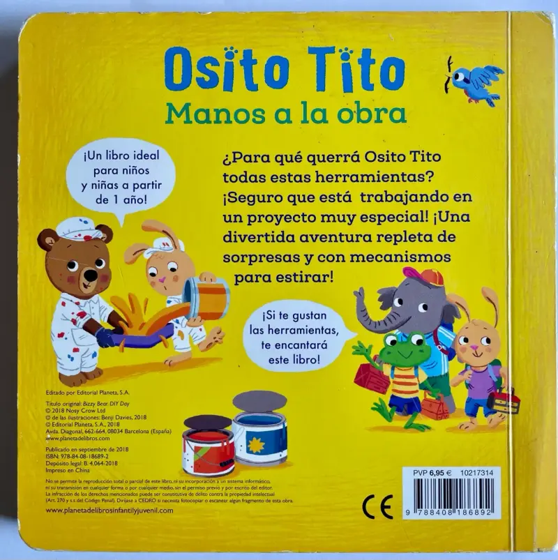 Libro Osito Tito Manos a la obra - 2