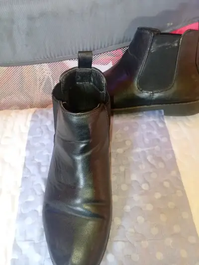 Botines de cuero negros - miniatura 3