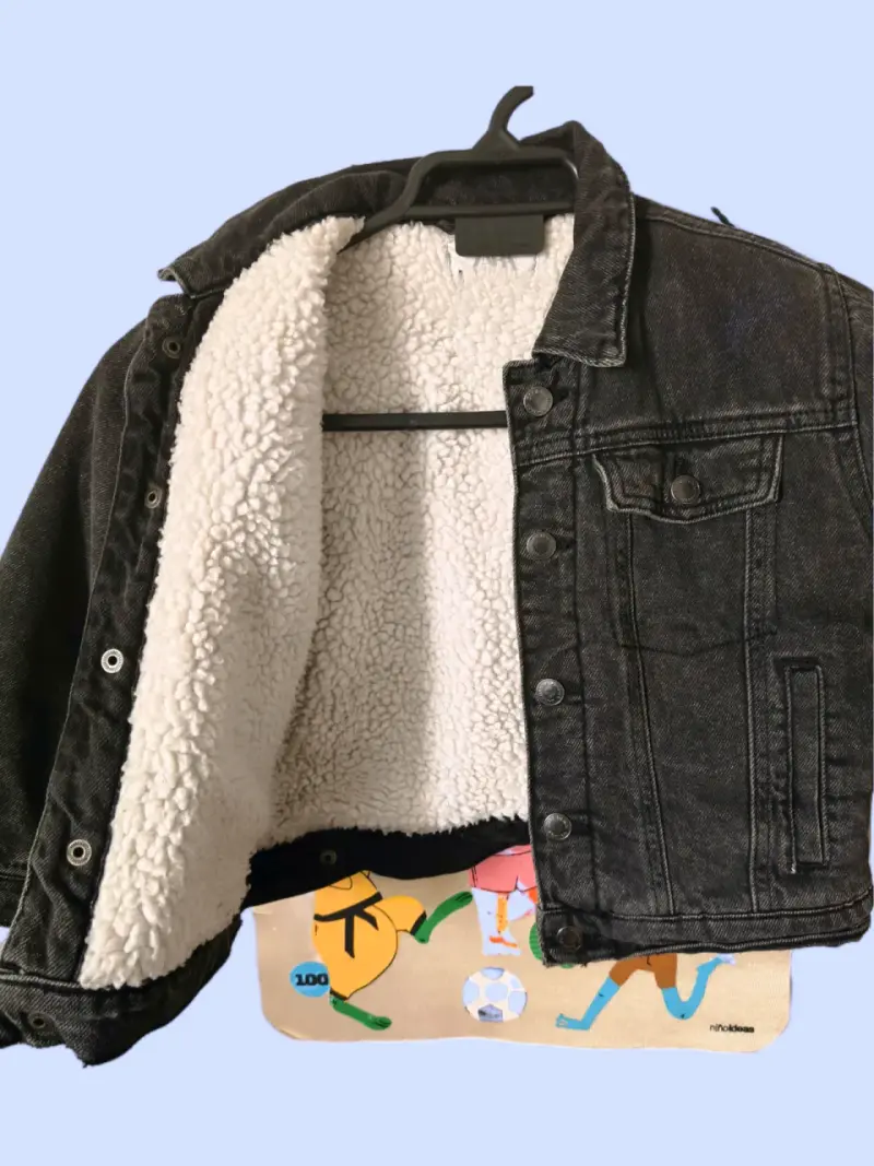 Chaqueta de mezclilla con forro marca zara - 1