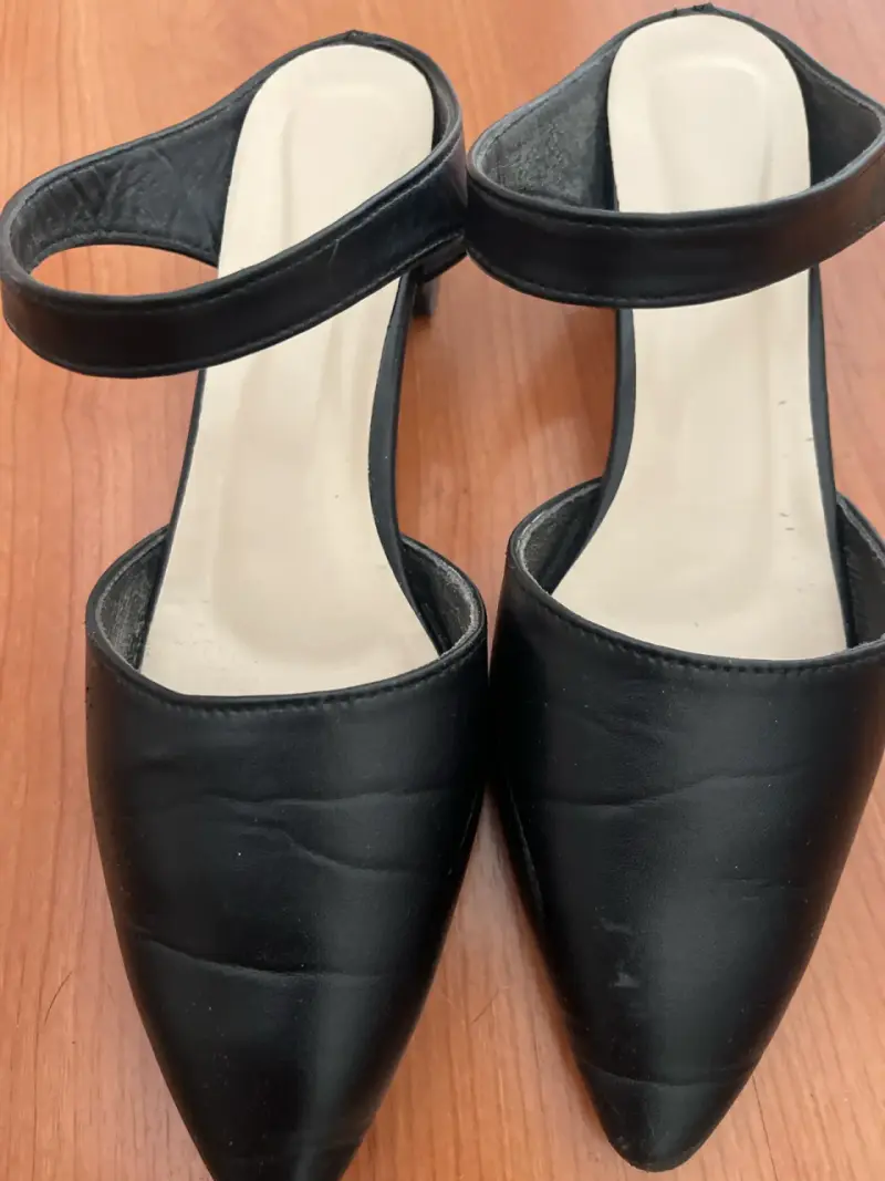 Zapatos planos negros punta - 3