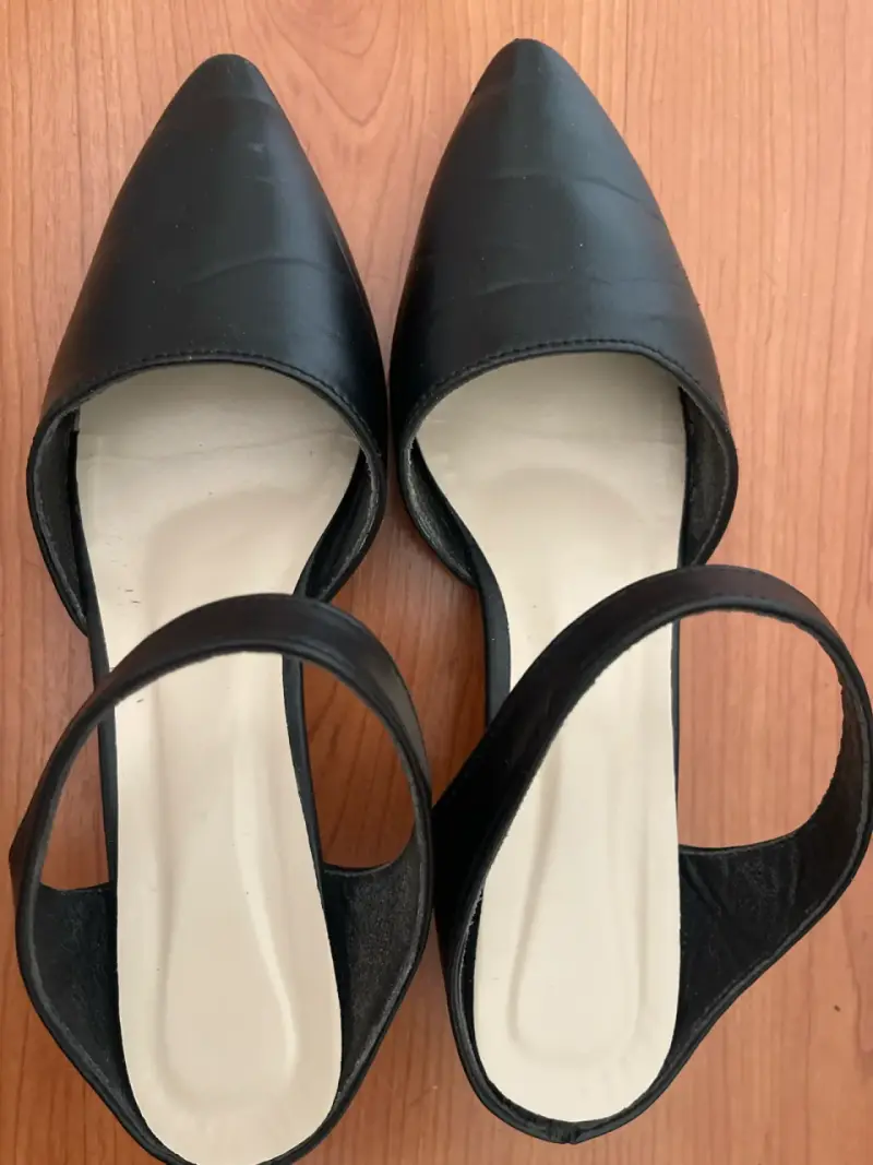 Zapatos planos negros punta - 4