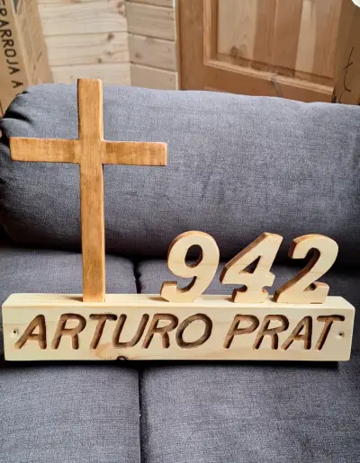 Letrero de madera personalizado - miniatura 1