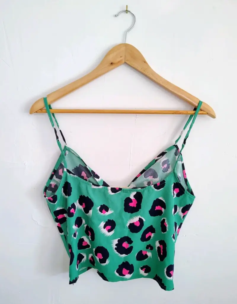 Top animal print Americanino verde - 2