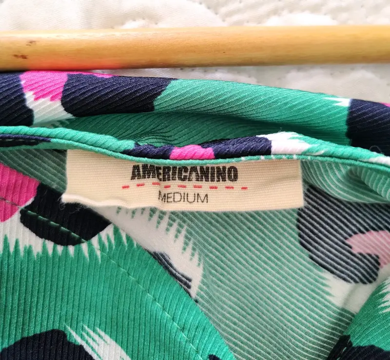 Top animal print Americanino verde - 3