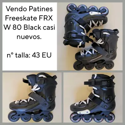 Patines en línea Freeskate FRX W 80 Black - miniatura 1