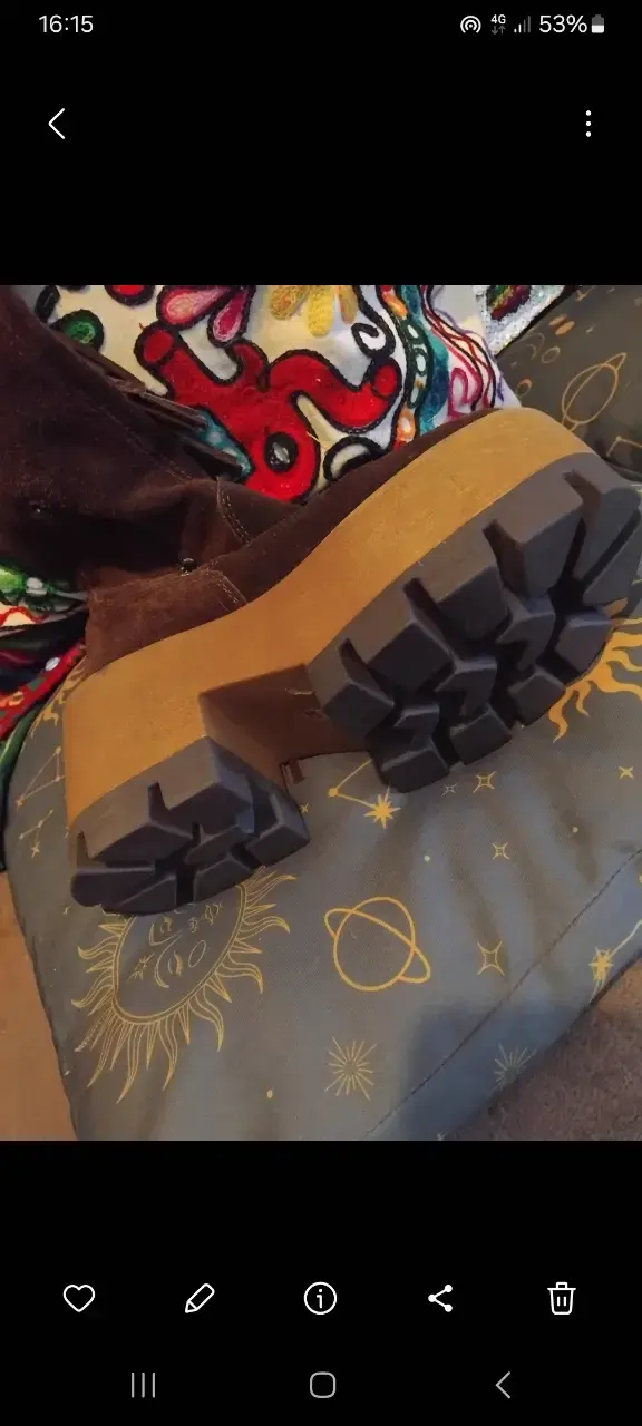 Botas de gamuza café NUEVAS N 37 - 2