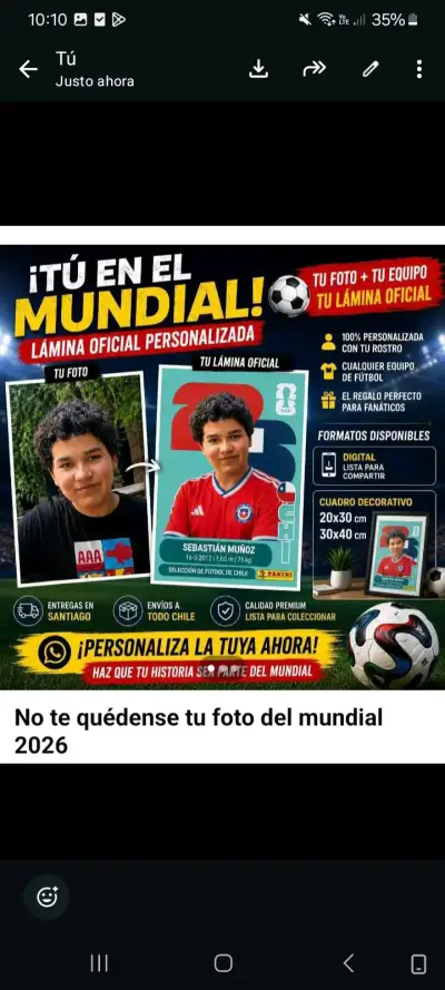 Lámina personalizada mundial - miniatura 2