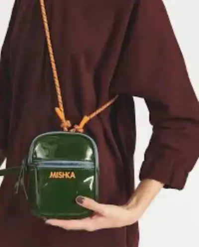Mini bag  verde brillante Mishka - miniatura 1