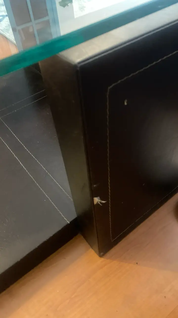 Mesa de vidrio y madera - 5