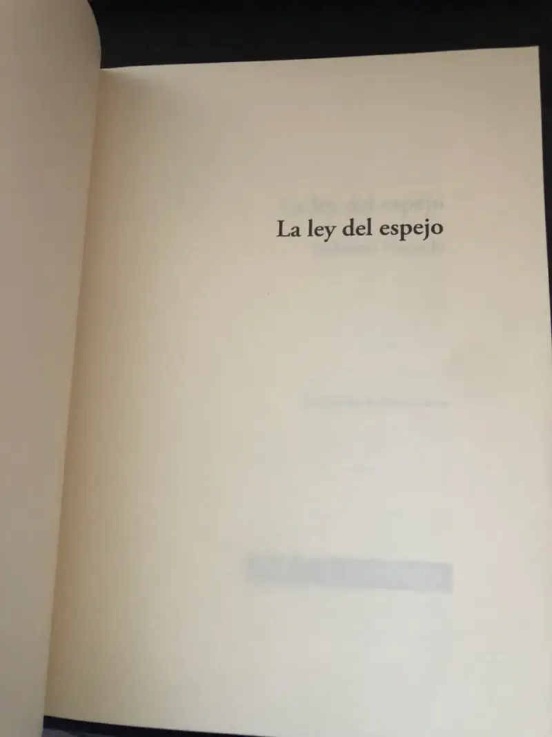 La ley del espejo - Libro - 3