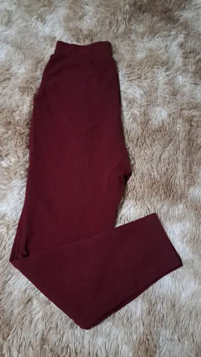 Pantalones burdeos mujer - miniatura 3