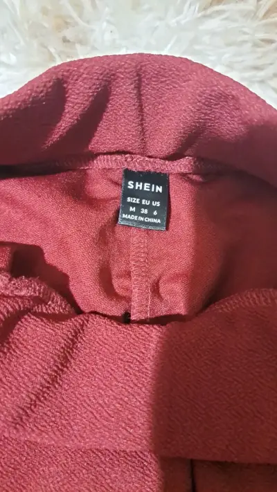 Pantalones burdeos mujer - miniatura 4