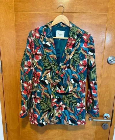 Blazer estampado floral colorido - miniatura 1