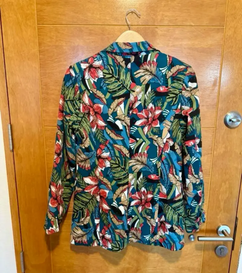 Blazer estampado floral colorido - 2