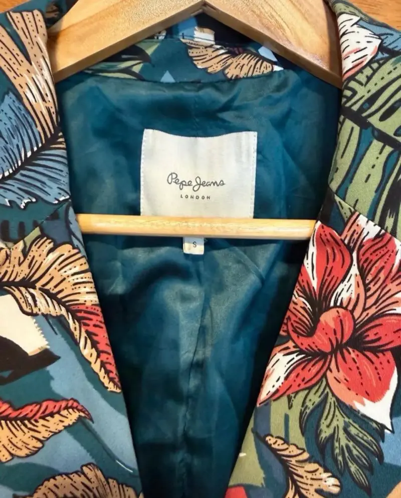 Blazer estampado floral colorido - 3
