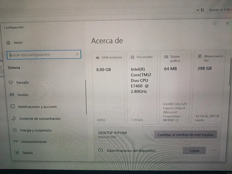Computador de escritorio con Intel Core 2 Duo - 1