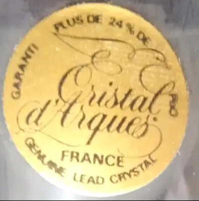 Juego de copas de cristal Francés. - miniatura 3