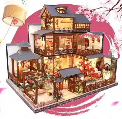 Casa de madera estilo japonesa - miniatura 2