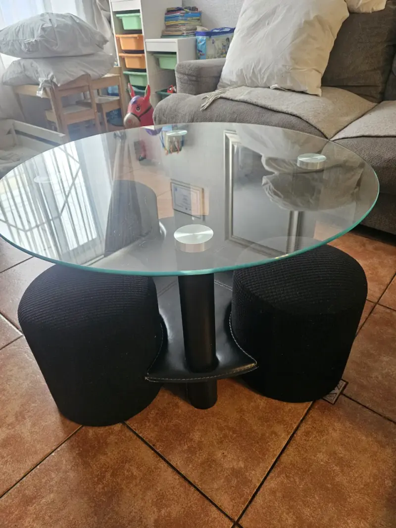 Mesa de centro de vidrio - 4
