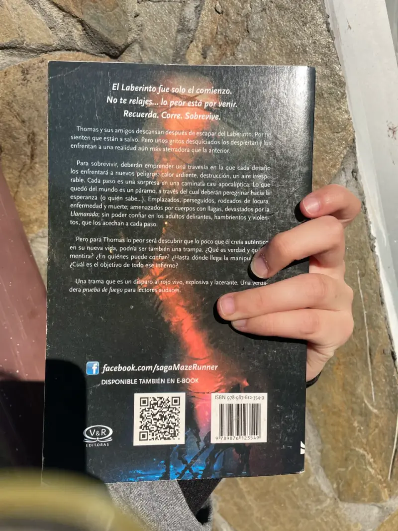 Libro Maze Runner: Prueba de Fuego - 2