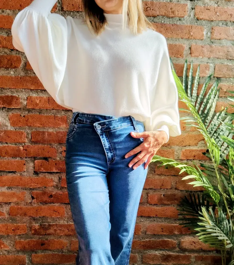 SWEATER MANGA GLOBO - 5