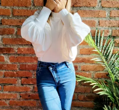 SWEATER MANGA GLOBO - miniatura 6